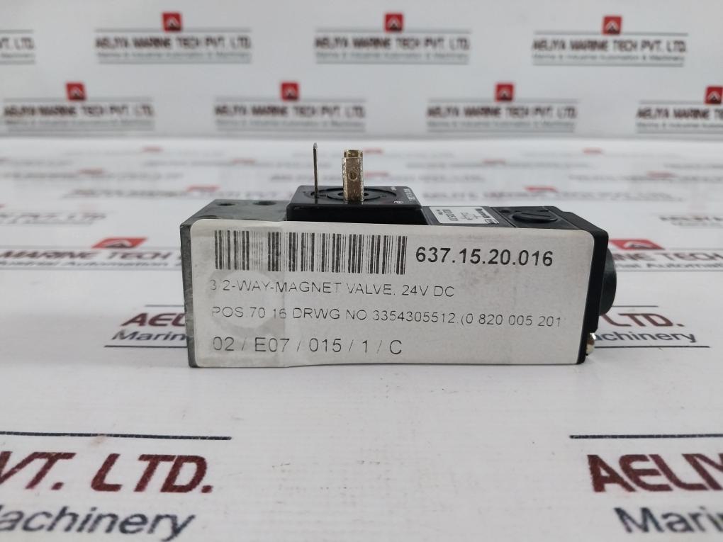 Bosch Rexroth 0820 005 201 3/2-way-magnet Valve 24v Dc