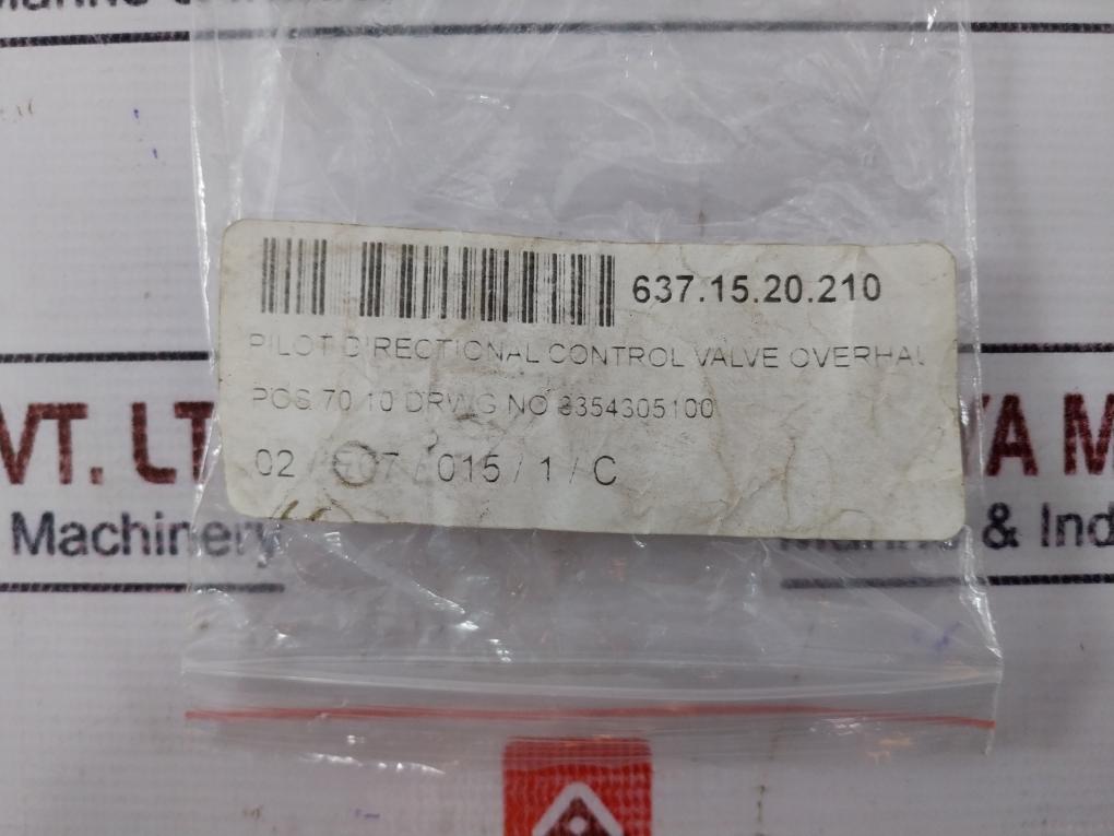 Bosch Rexroth 1 825 503 076 Directional Control Valve Overhaul With Nbr O-ring