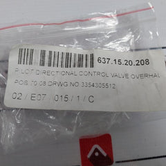 Bosch Rexroth 1 825 503 076 Pilot Directional Control Valve Overhaul