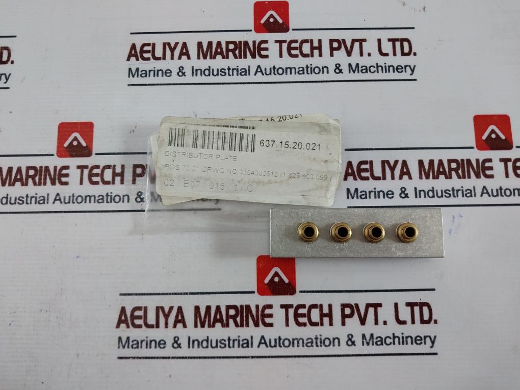 Bosch Rexroth 1 825 503 099 Distributor Plate 1 825 503 099