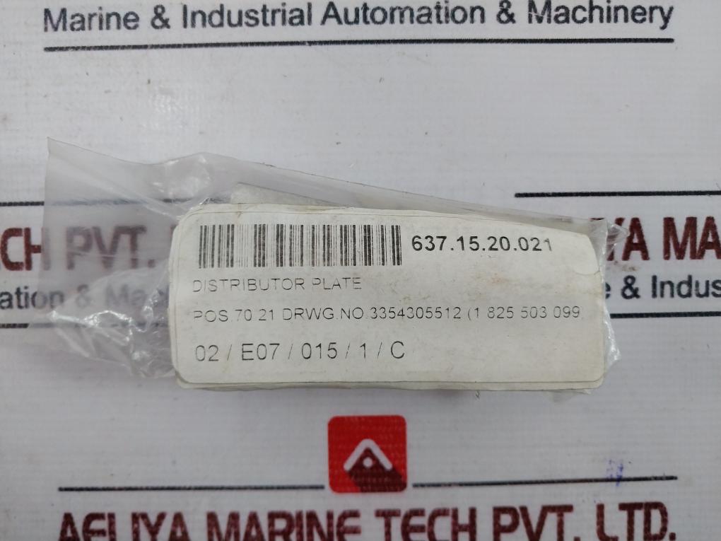 Bosch Rexroth 1 825 503 099 Distributor Plate 1 825 503 099