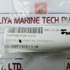 Bosch Rexroth 1 825 503 099 Distributor Plate Pos.70.22 637.15.20.022