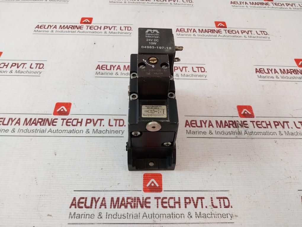 Bosch Rexroth 565-301-000-3 Solenoid Valve Max 10 Bar 04983-197-18 24Vdc