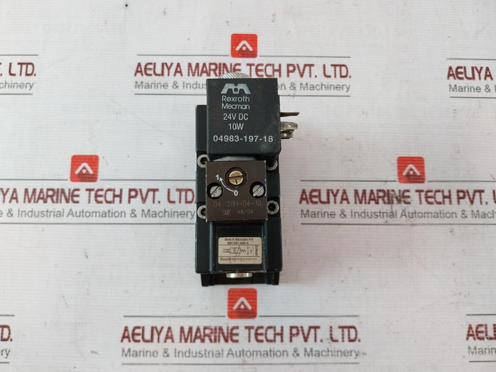 Bosch Rexroth 565-301-000-3 Solenoid Valve Max 10 Bar 04983-197-18 24Vdc