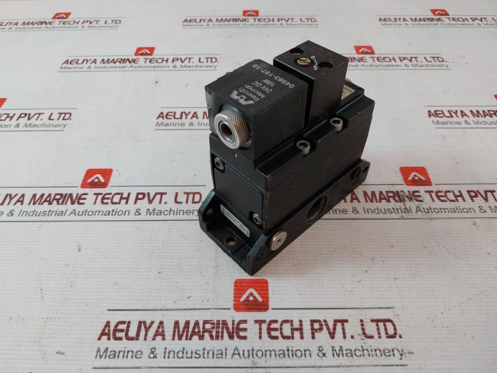 Bosch Rexroth 565-301-000-3 Solenoid Valve Max 10 Bar 04983-197-18 24Vdc