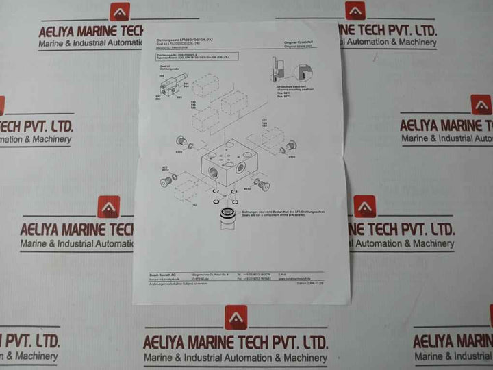 Bosch Rexroth Ag R900007920 Gasket Seal Set Lfa32.D7X He00706110
