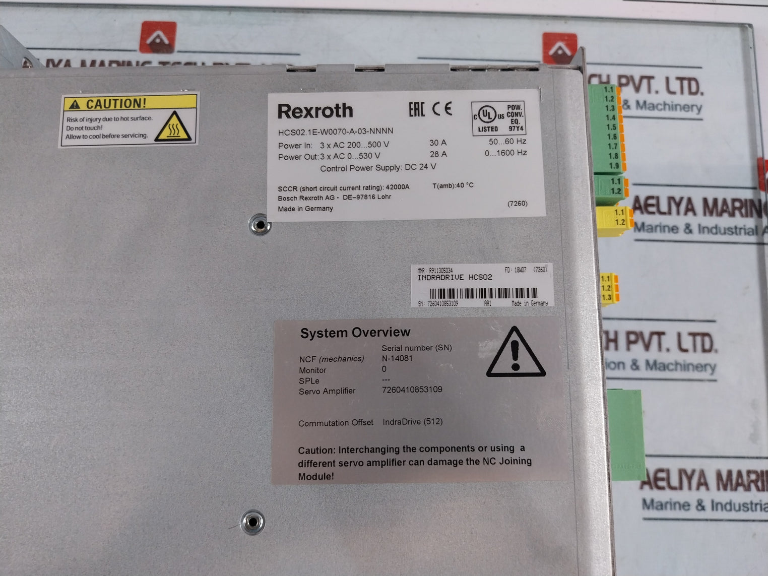 Bosch Rexroth Hcs02.1E-w0070-a-03-nnnn Indradrice C Compact Converter