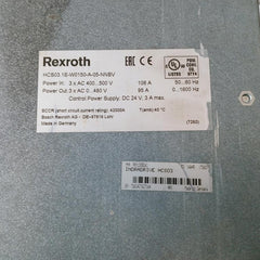 Bosch Rexroth Hcs03.1E-w0150-a-05-nnbv Indradrive Compact Converter Dc 24V, 3A
