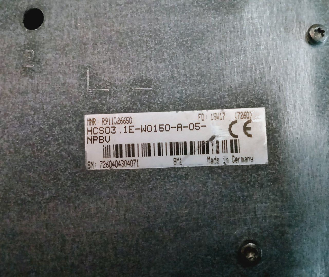 Bosch Rexroth Hcs03.1E-w0150-a-05-npbv Compact Converter 42000A 40C