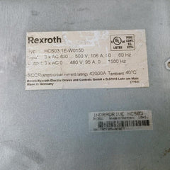 Bosch Rexroth Hcs03.1E-w0150 Single Axis Compact Converter Hcs Series Ac400-500V