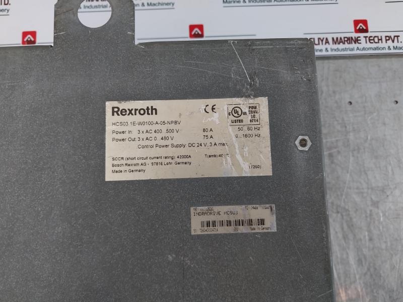 Bosch Rexroth Indradrive C Hcs03.1E-w0100-a-05-npbv Compact Converter Dc 24V, 3A