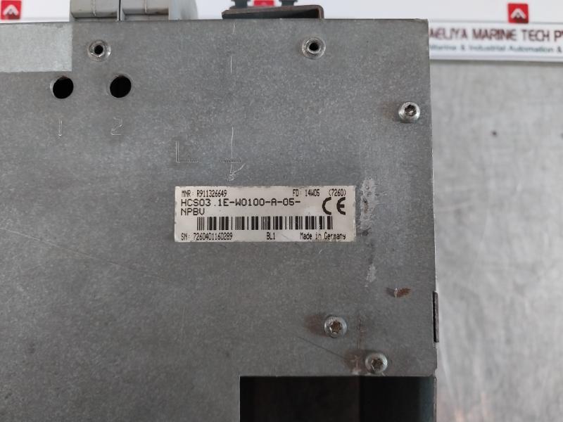Bosch Rexroth Indradrive C Hcs03.1E-w0100-a-05-npbv Compact Converter Dc 24V, 3A