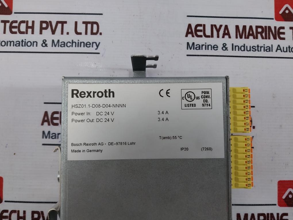 Bosch Rexroth Hsz01.1-d08-d04-nnnn Power Supply Dc 24V 3.4 A 18W05