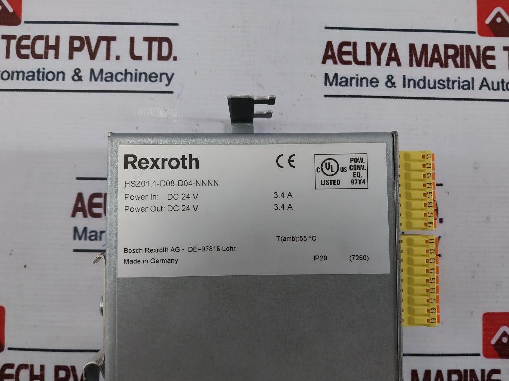 Bosch Rexroth HSZ01.1-D08-D04-NNNN Power Supply DC 24V 3.4 A 18W05