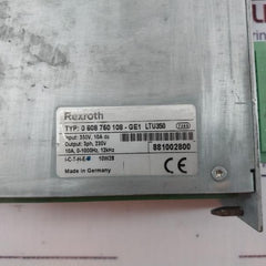 Bosch Rexroth Ltu350 3-phase Servo Amplifier Module 3608860671 Rev D