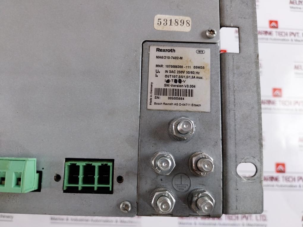 BOSCH REXROTH MA6/210-7402-M Programmable Logic Controller Module 531898