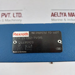 Bosch Rexroth R900912761 Cartridge Valve Lfa 25 Db2-71/315