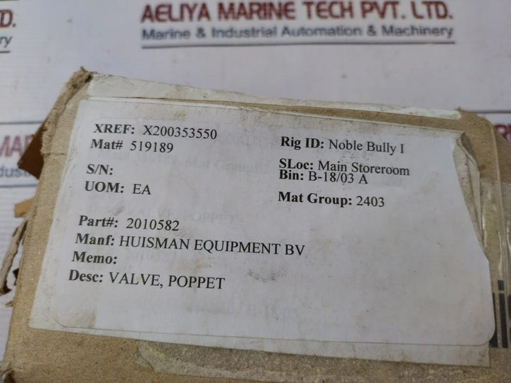 Bosch Rexroth R900051053 Poppet Directional Valve 2010582 24Vdc 1.25A