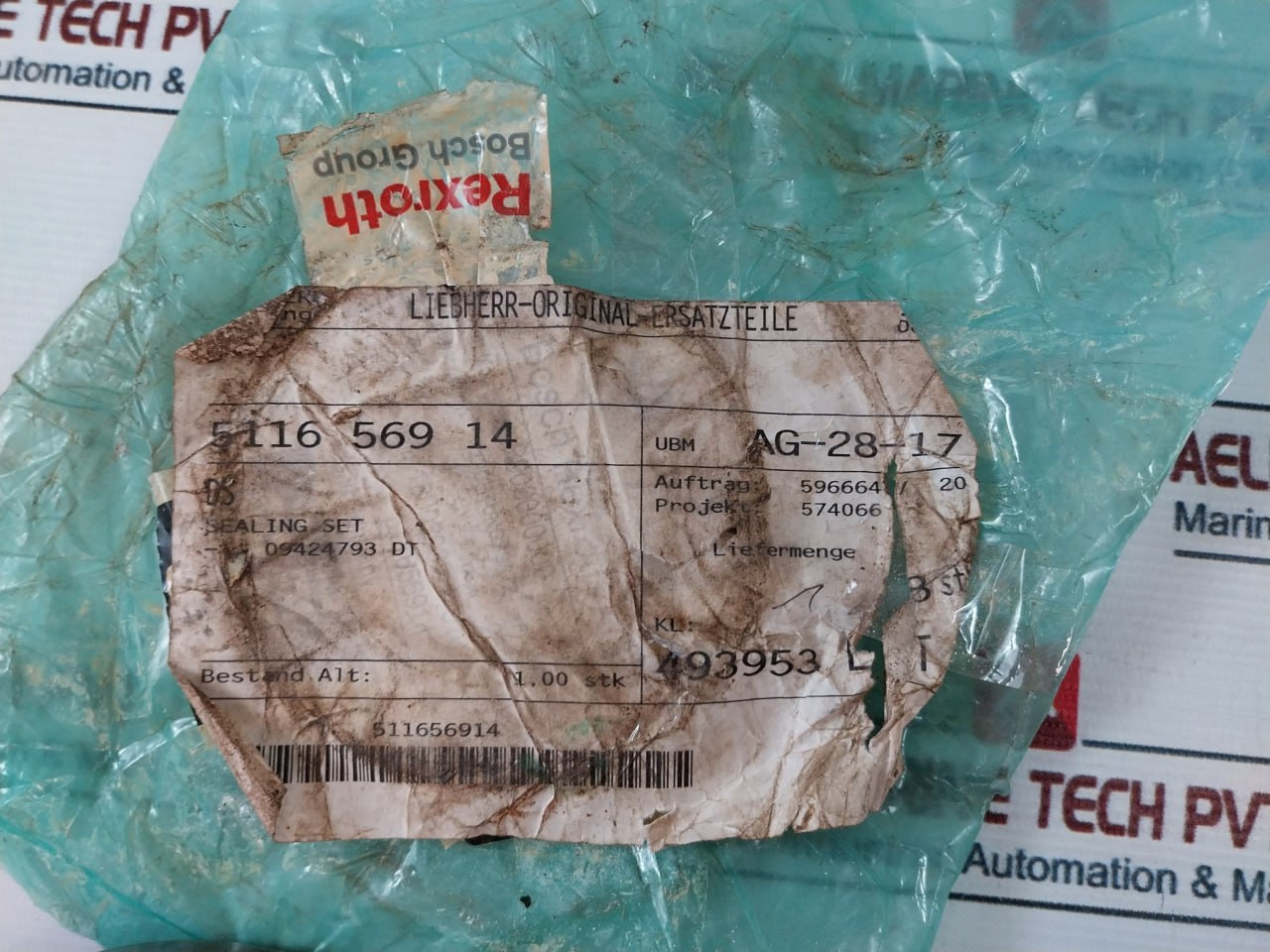 Bosch Rexroth R902095912 Luff Main Hoist Hyd Motor Sealing Set 511656914