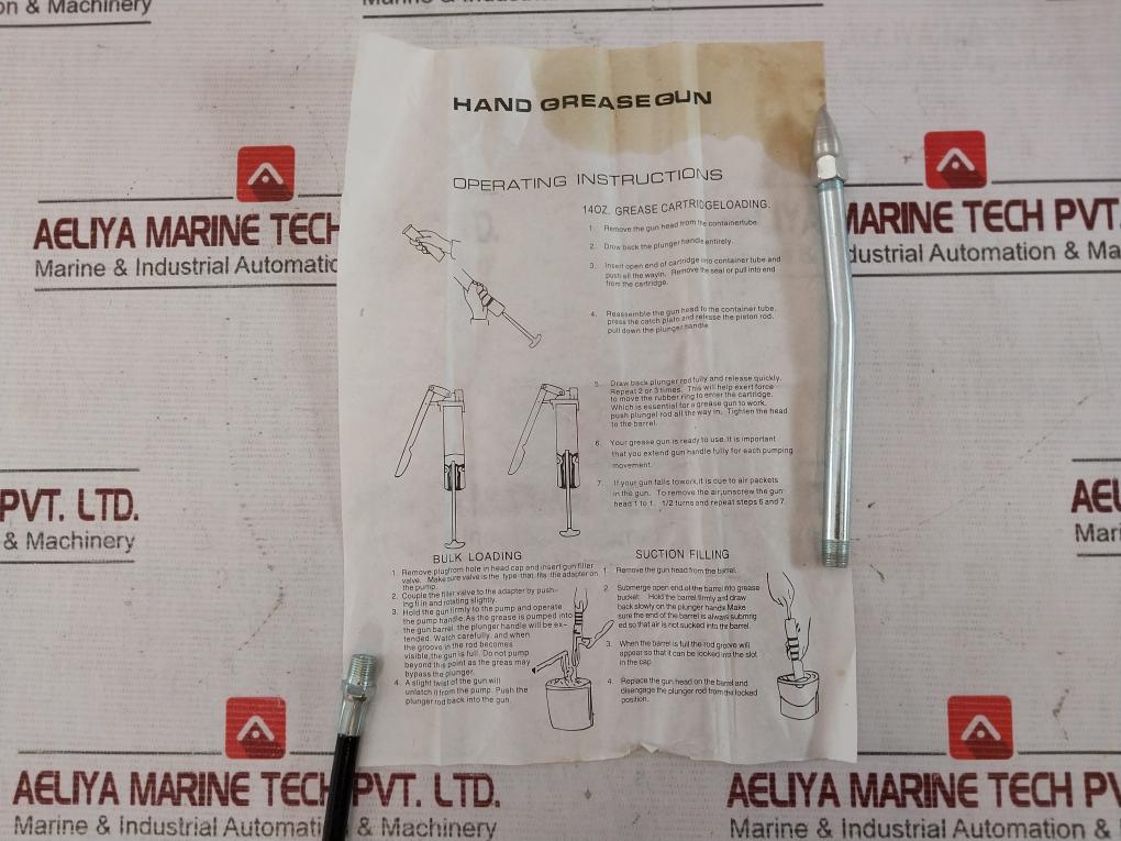 Bosi Tools Bs333809 Heavy Duty Hand Grease Gun 400Cc 14Oz 4.500 Psi