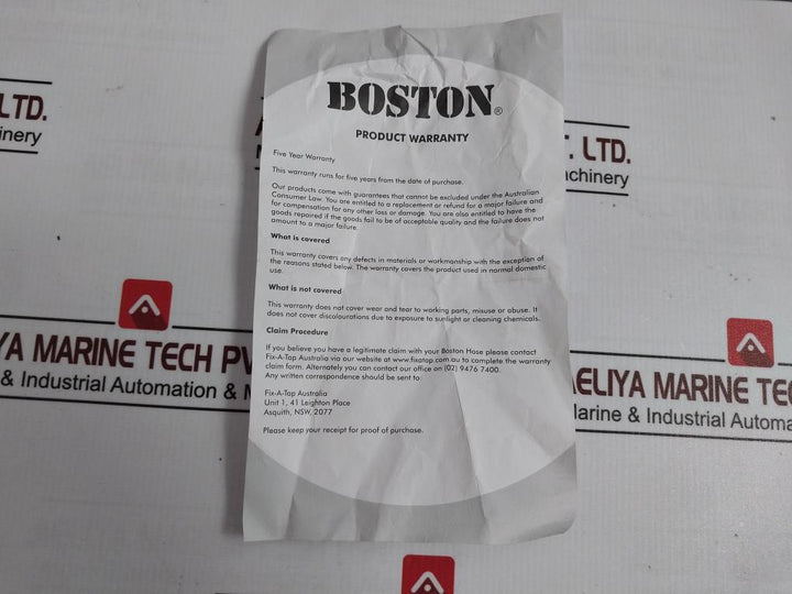 Boston Washing Machine And Dishwasher Inlet Hose 2M 300Psi/2.1Mpa 90C
