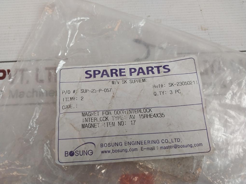 Bosung Av 15Rhe4 X35 Magnet For Elevator Door Interlock 03N-000-3Hz, Sk-23050211
