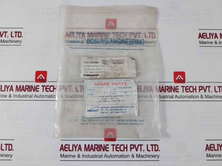 Bosung Hnd Fl Disc & Seat Set For Auto Control Valve