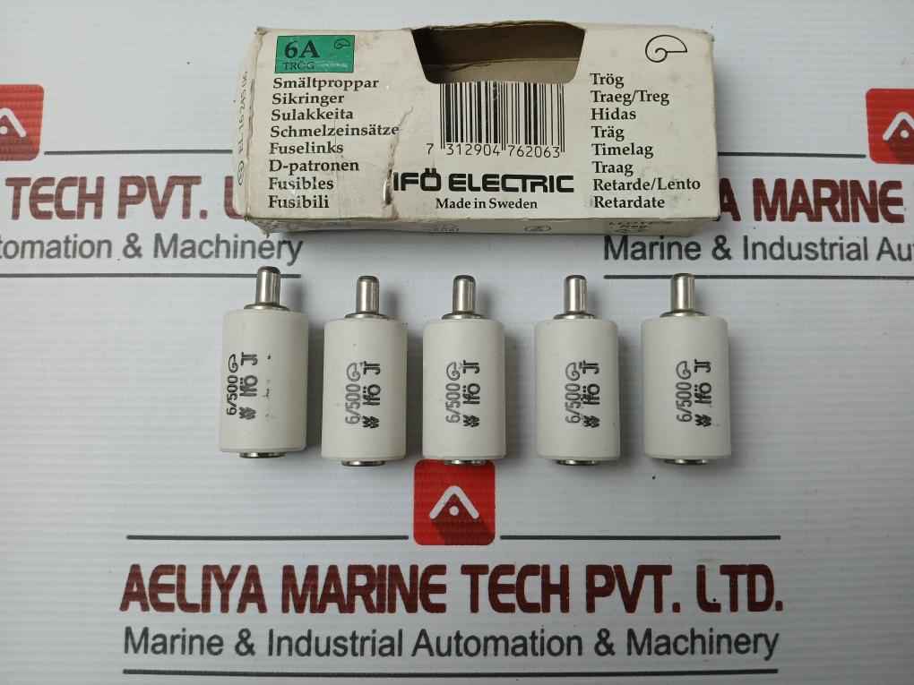 Bottle Fuse 6/500 Brand Ifo Electric (1 Packet = 5 Pcs)