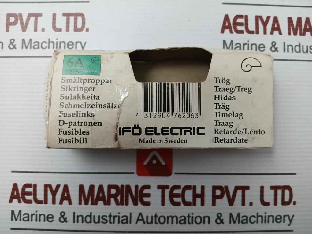 Bottle Fuse 6/500 Brand Ifo Electric (1 Packet = 5 Pcs)