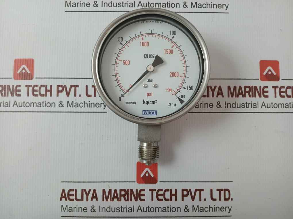 Bourdon Tube Pressure Gauge 0 To 160 Kg/Cm2 230.20.100 Wika