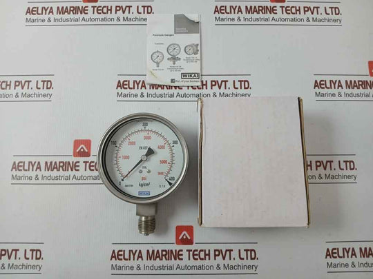 Bourdon Tube Pressure Gauge 400 Kg/Cm2 & Psi 232.50.100 Wika