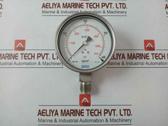 Bourdon Tube Pressure Gauge 400 Kg/Cm2 & Psi 232.50.100 Wika