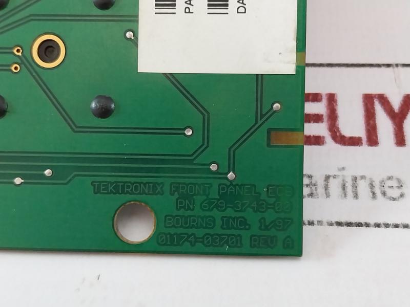 Bourns 679-3743-00 Circuit Board Sub Assembly Front Control Panel Rev:. A