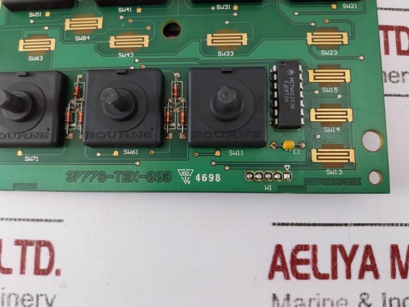 Bourns 679-3743-00 Circuit Board Sub Assembly Front Control Panel Rev:. A