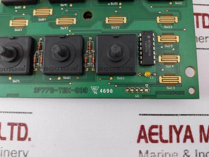Bourns 679-3743-00 Circuit Board Sub Assembly Front Control Panel Rev:. A