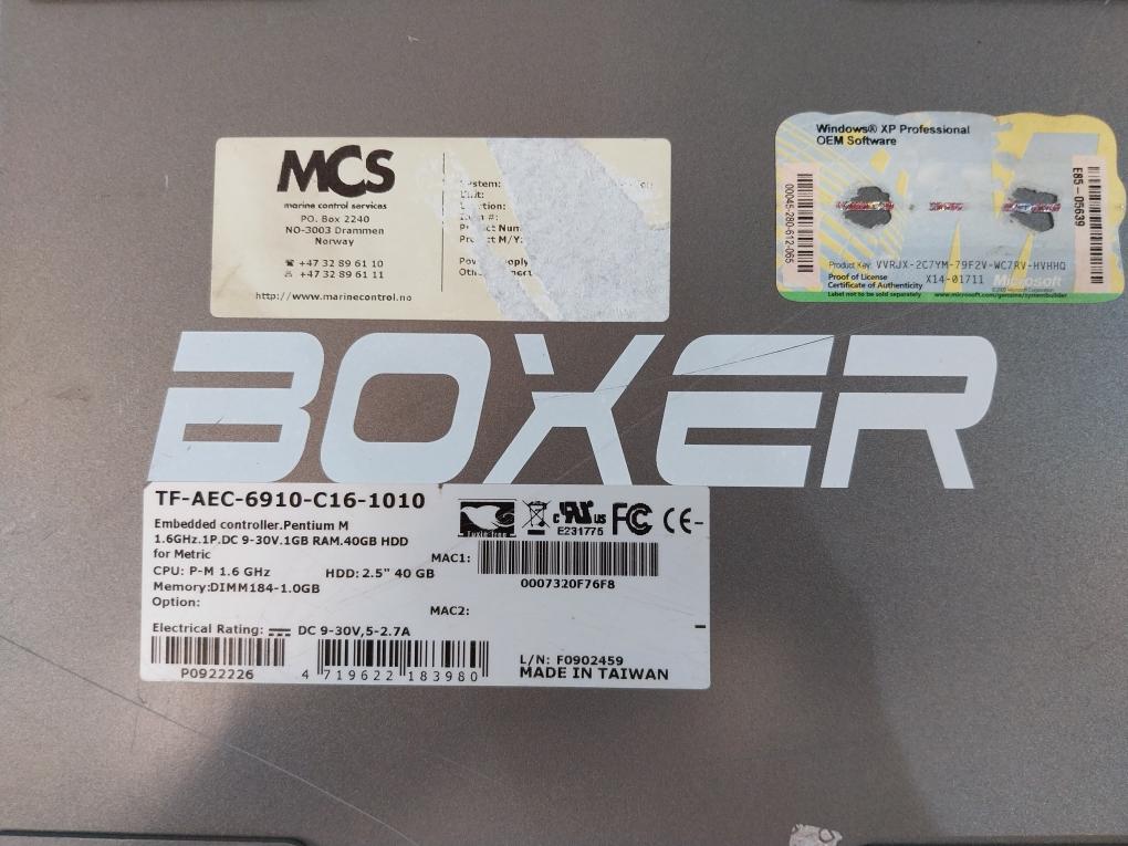 Boxer Tf-aec-6910-c16-1010 Embedded Controller Dimm184-1.0Gb