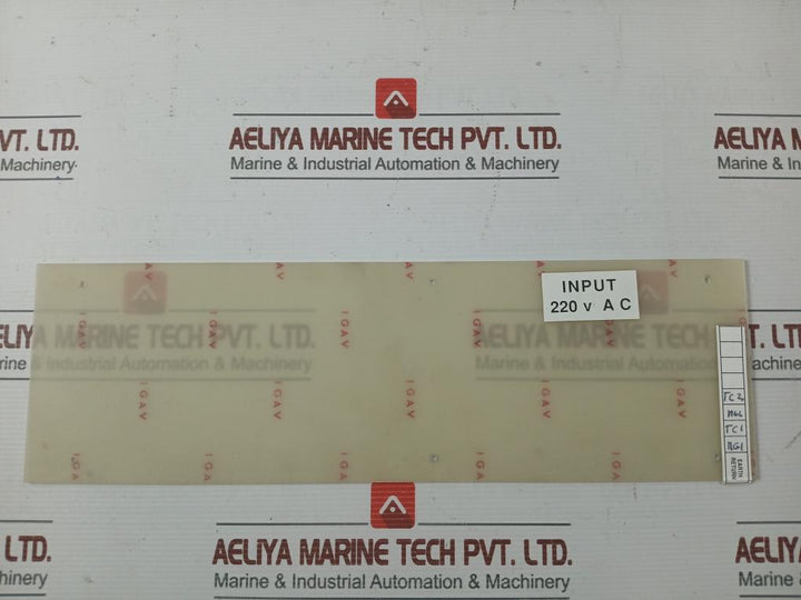 Bp 3399 Control Card (Mgps And Iccp) Input - 220V Ac, Cathelco