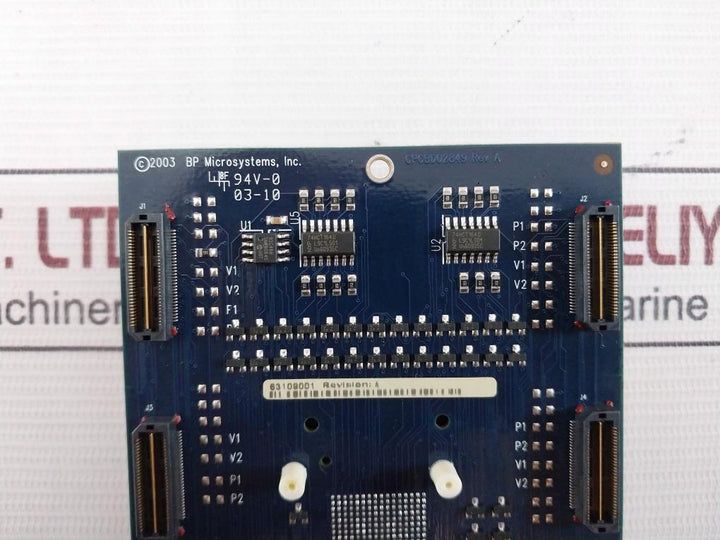 Bp Microsystems Cpcbd02849 Socket Card Revision: A