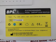 Bpl Cardiart 6208 View Plus 3 Channel Ecg Machine 35 Va (Without Battery)