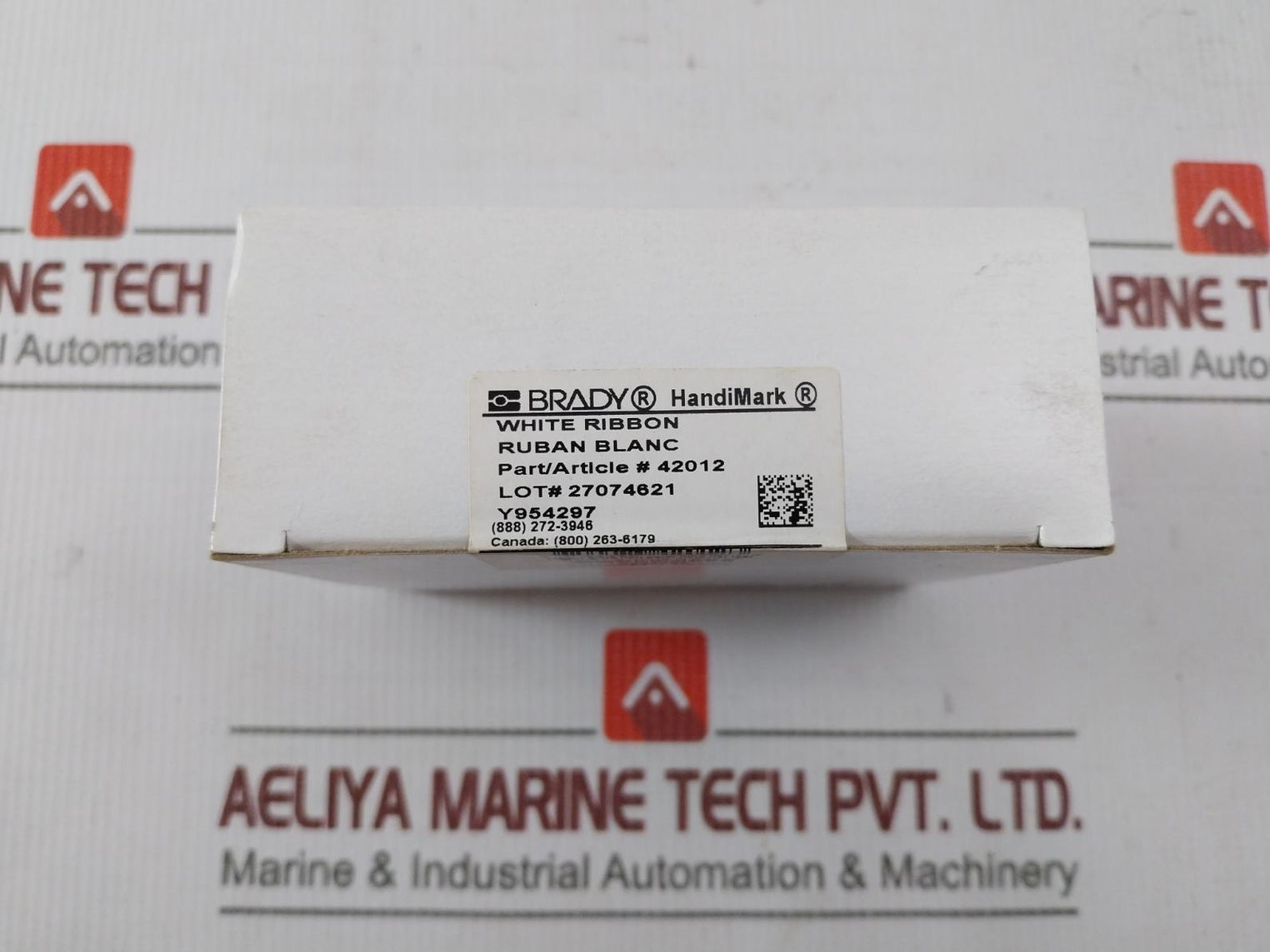 Brady 42012 White Label Ribbon Cartridge