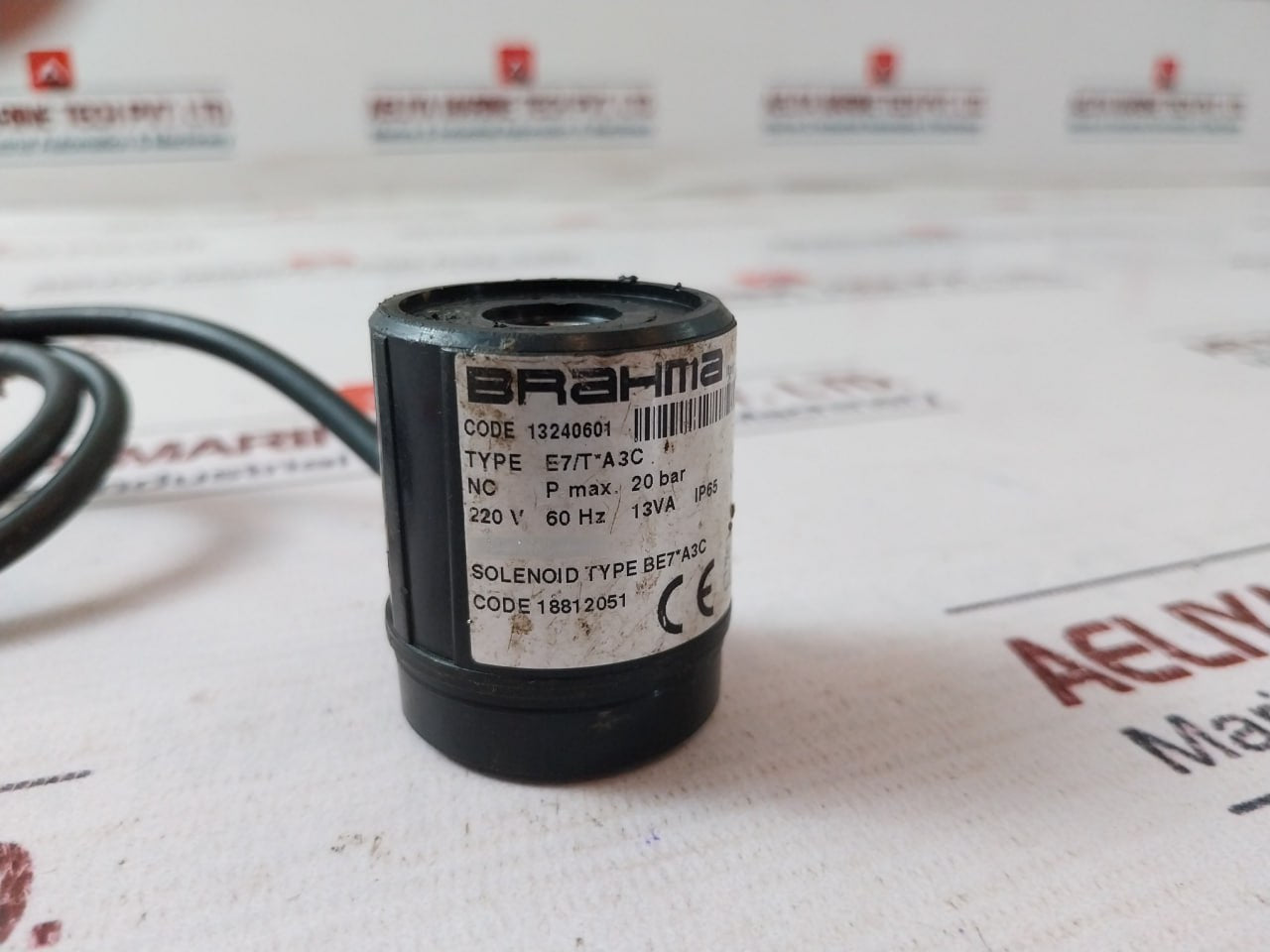 Brahma E7/T*A3C Solenoid Valve 13240601 Ip65