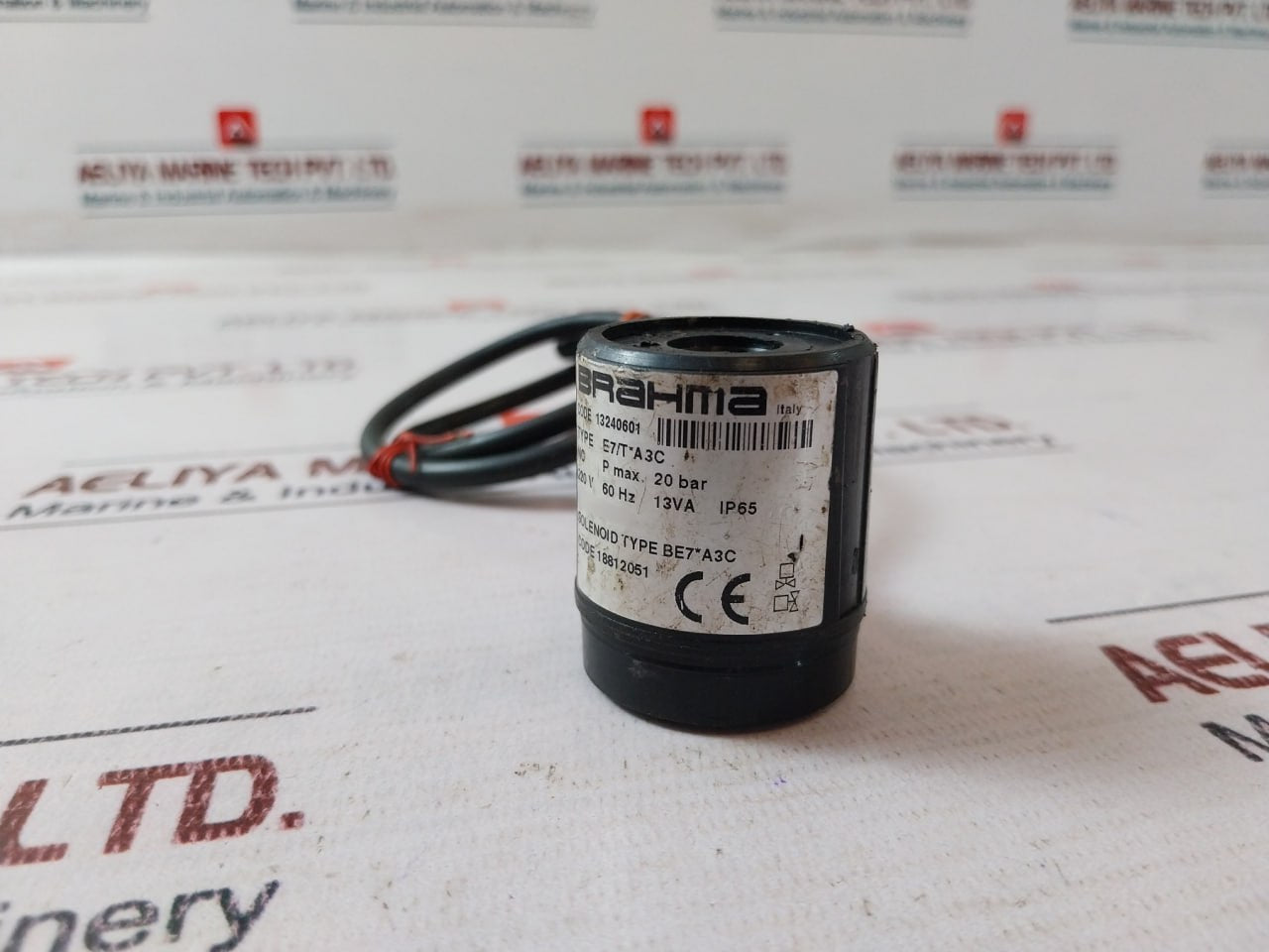 Brahma E7/T*A3C Solenoid Valve 13240601 Ip65