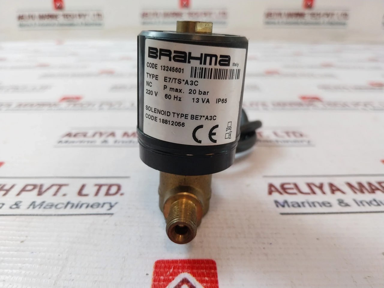Brahma E7/Ts*A3C Solenoid Valve 220V 60Hz 13Va Ip65