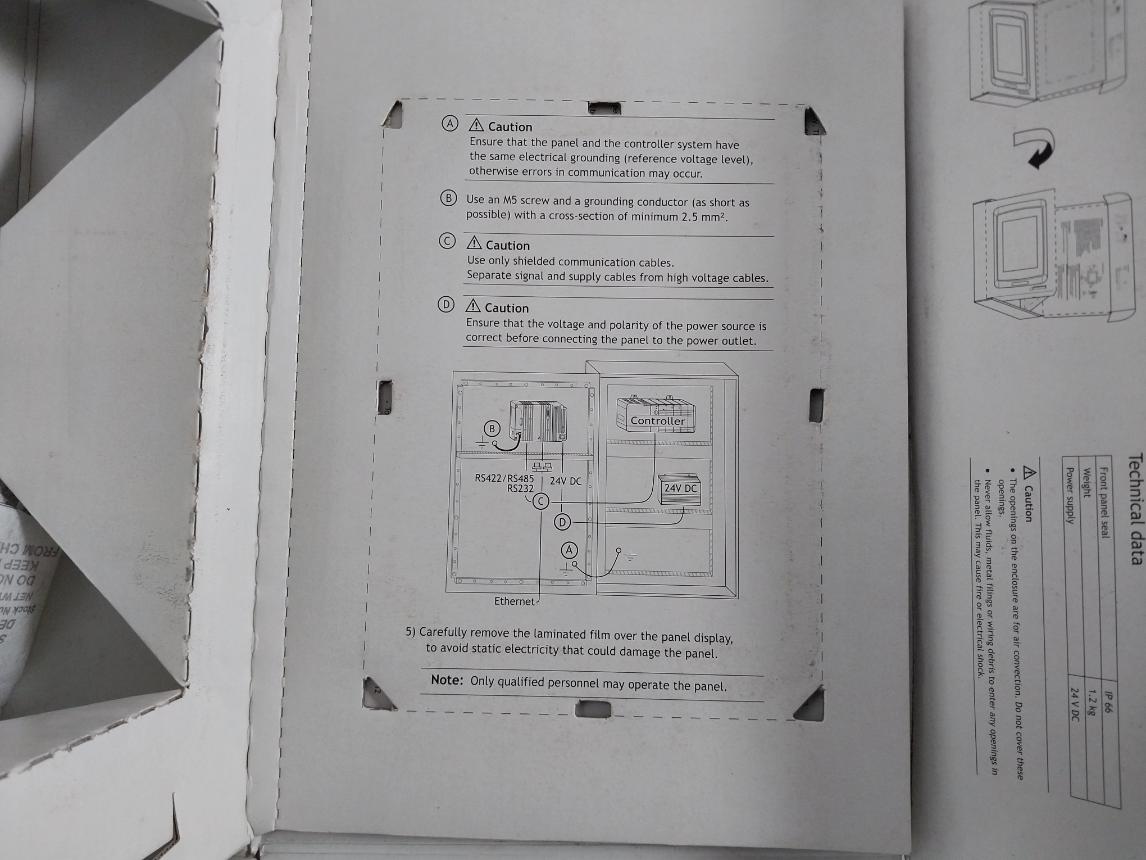 Brand Mitsubishi Electric Hmi Display E1071  24Vdc 0,9A