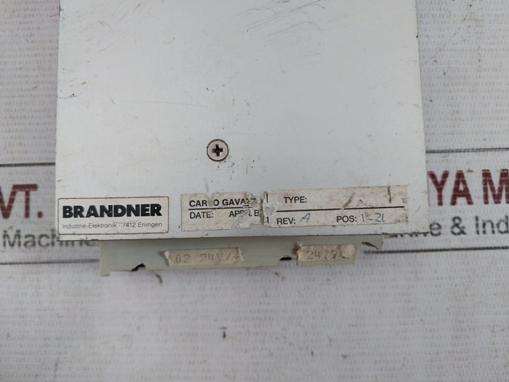 Brandner Printed Circuit Board Module Rev: A 24V 8102H/2
