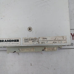 Brandner Printed Circuit Board Module Rev: A 24V 8102H/2