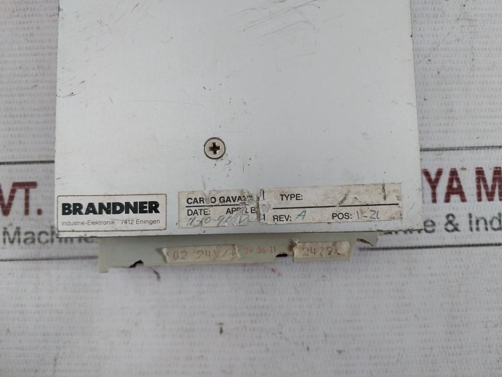 Brandner Printed Circuit Board Module Rev: A 24V 8102H/2