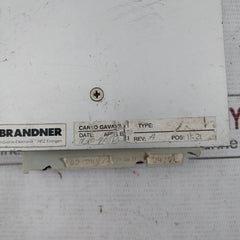 Brandner Printed Circuit Board Module Rev: A 24V 8102H/2