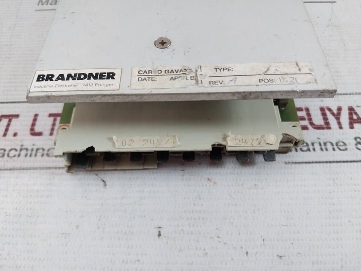Brandner Printed Circuit Board Module Rev: A 24V 8102H/2
