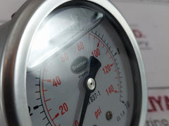 Brannan Cl 1.6 Pressure Gauge 0-10 Bar 0-140 Psi En837-1